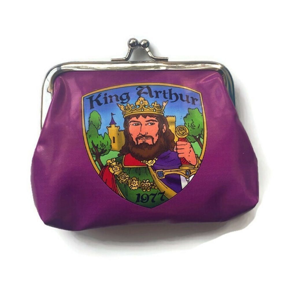 King Arthur Graphic Purple Coin Purse